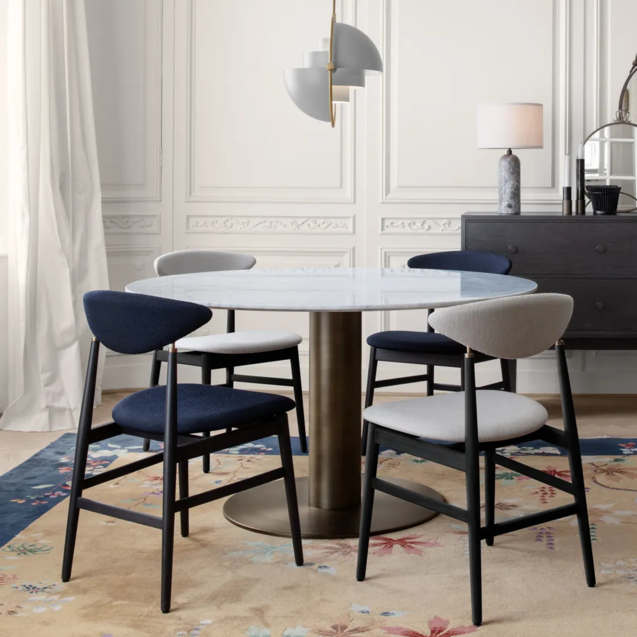 Gent Dining Chair/ American Walnut/ Limonta Indianskop 43