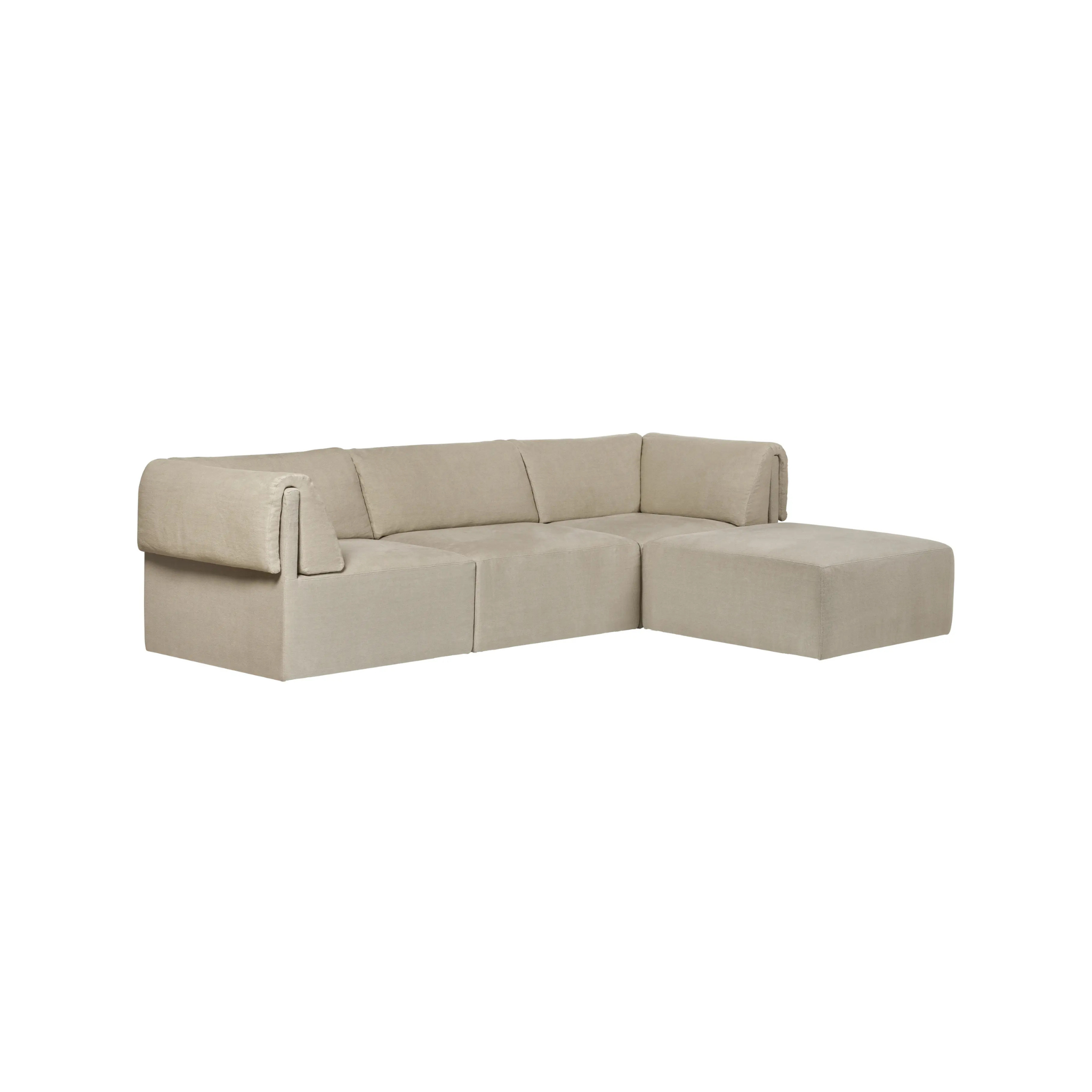 Wonder Sofa - 3-seater with chaise longue