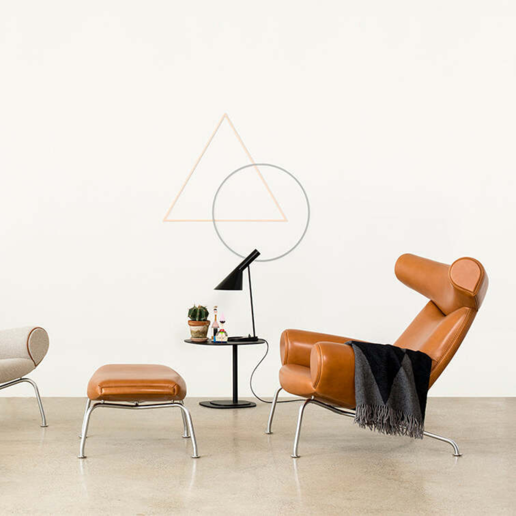 Wegner Ox Ottoman - Model 1002