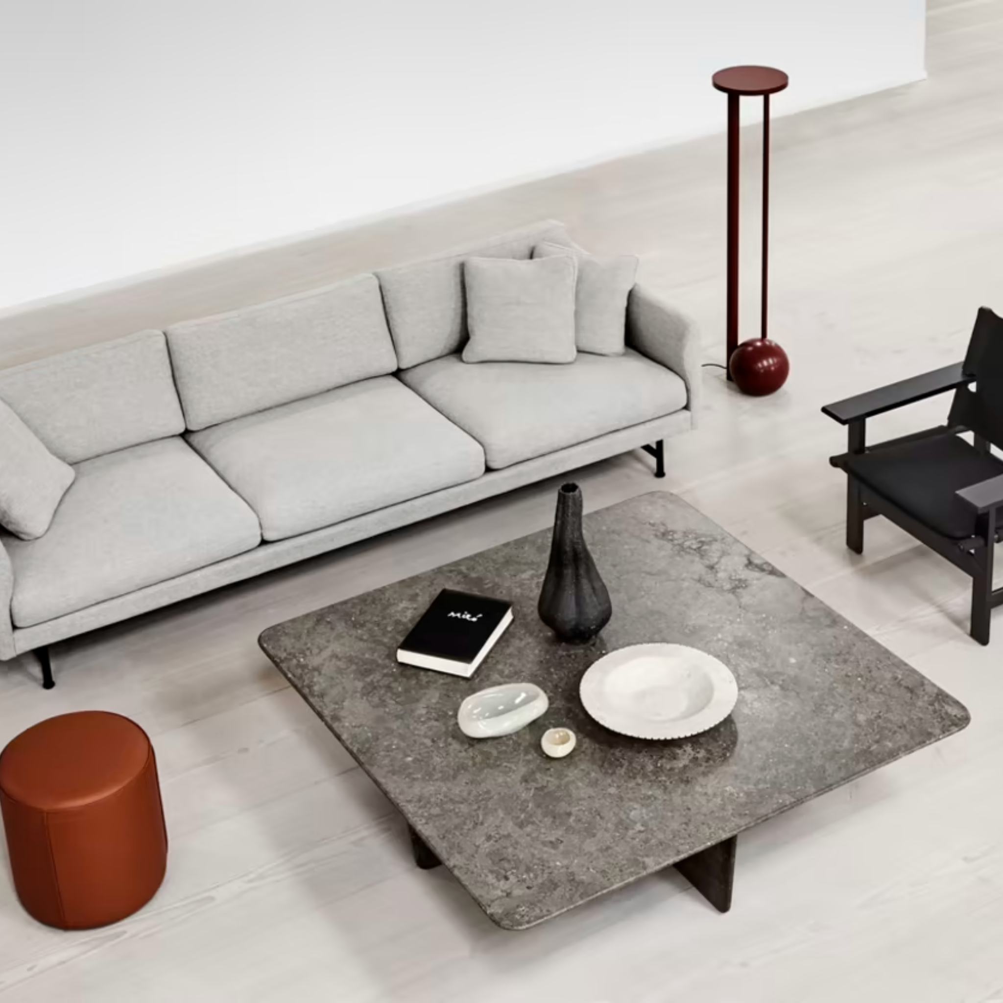 Tableau Coffee Table - Model 1965 / Dark Atlantico Limestone