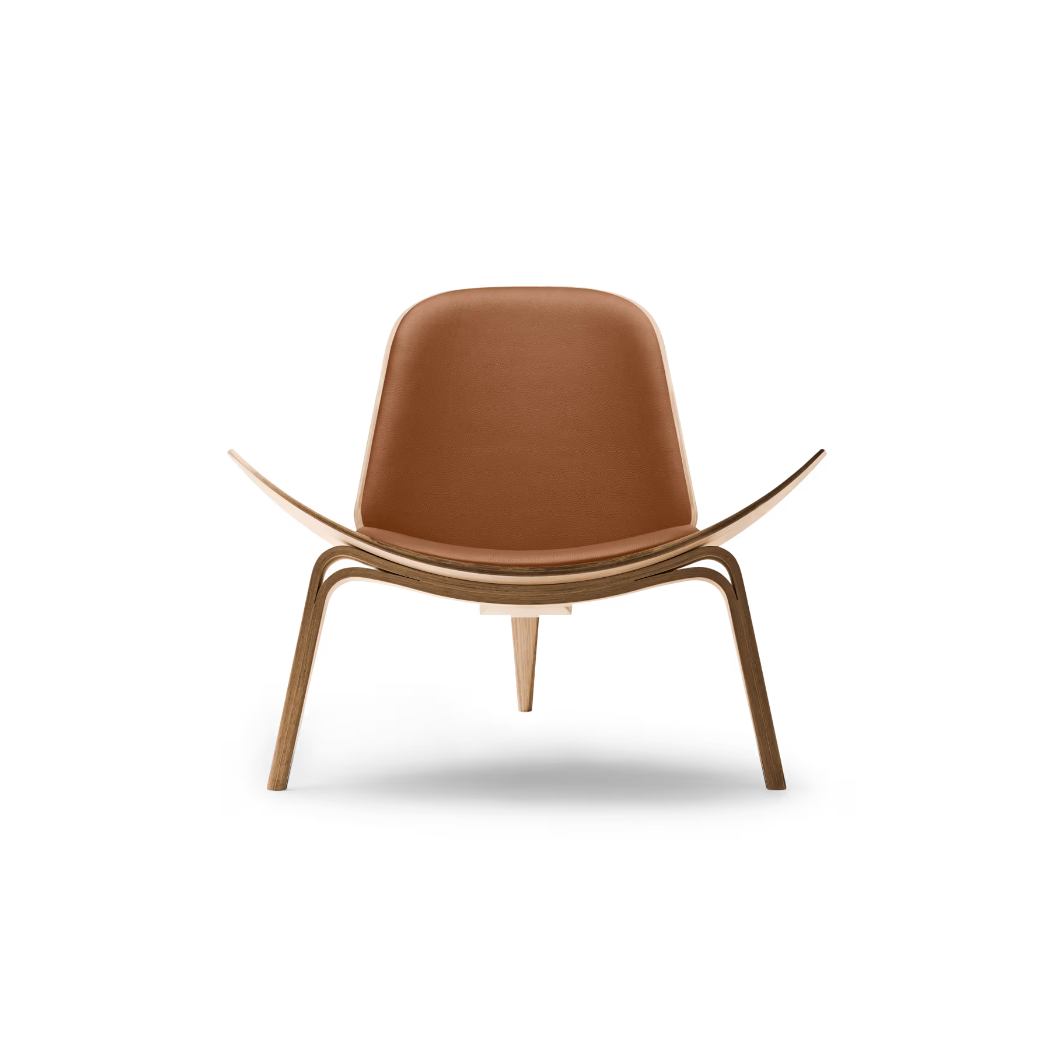 CH07 - Shell Chair / Oak oil / Leather Sif 98