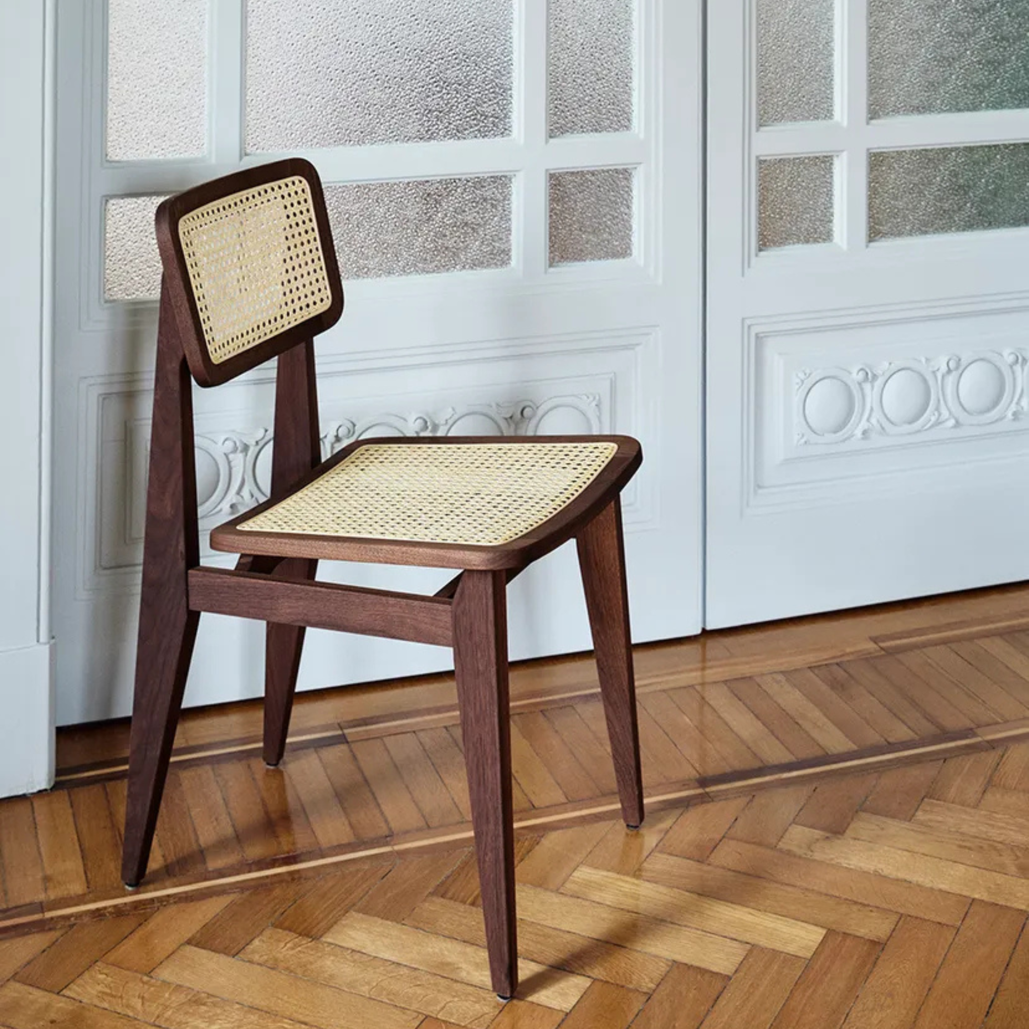 C-Chair Dining Chair/ French cane/ American Walnut /oil