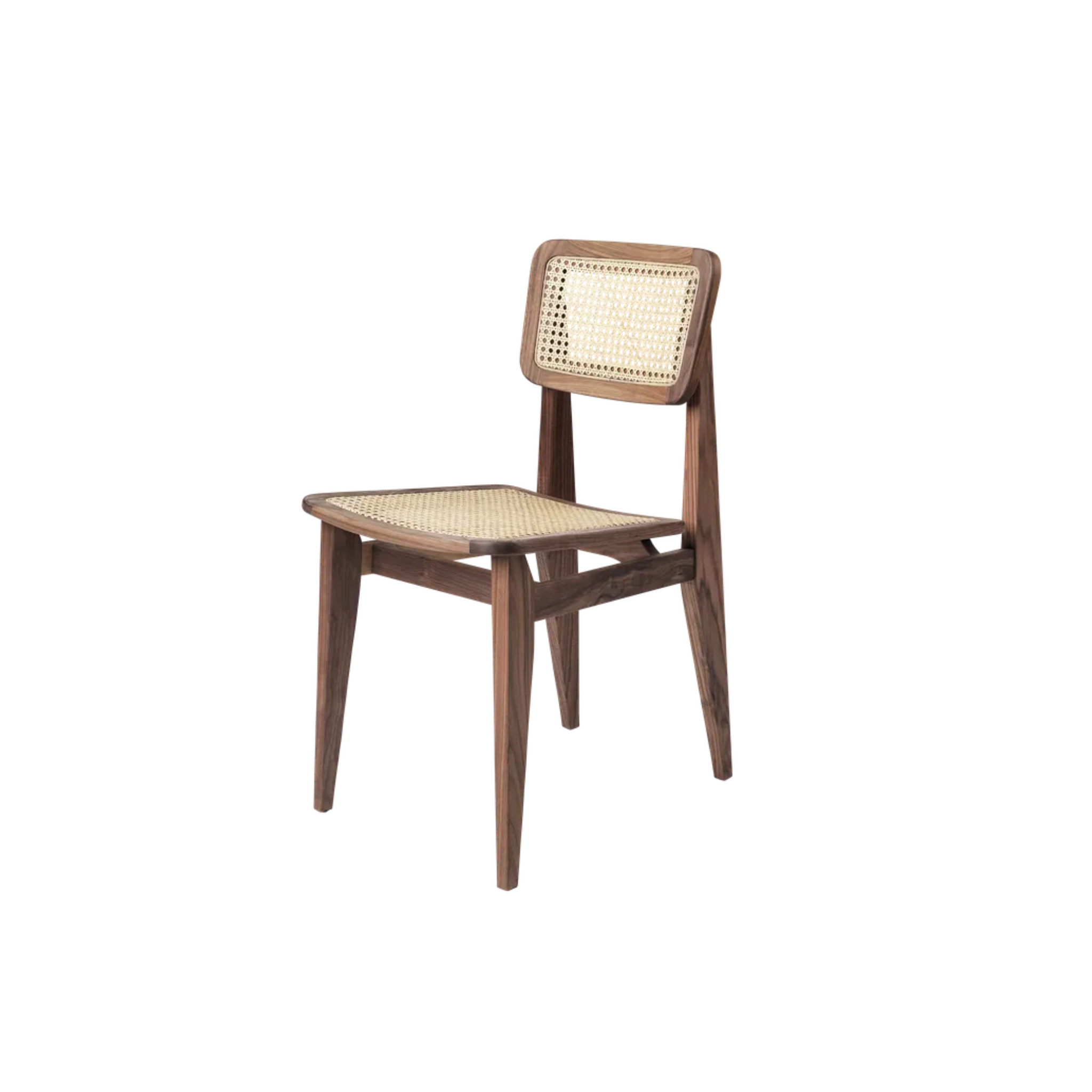 C-Chair Dining Chair/ French cane/ American Walnut /oil