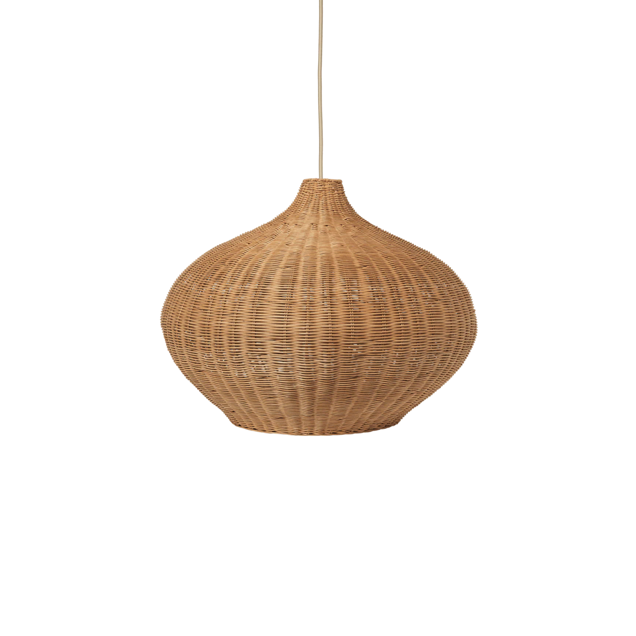 Braided Lampshade - Belly / Natural
