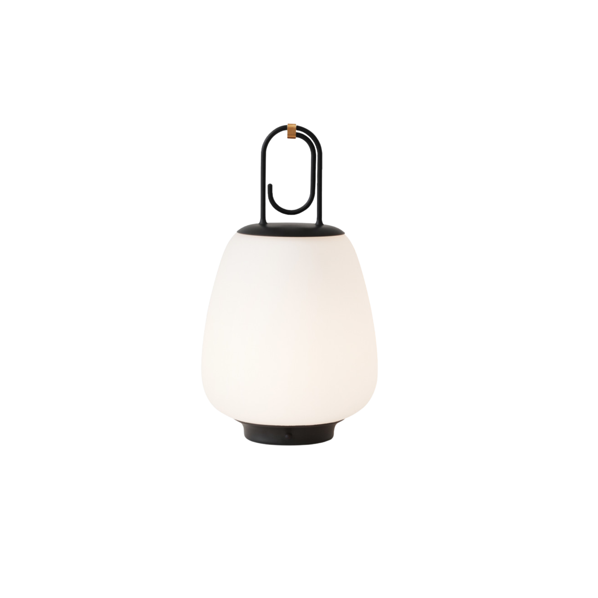 SC51 - Lucca Portable Table Lamp - Opal glass & Black