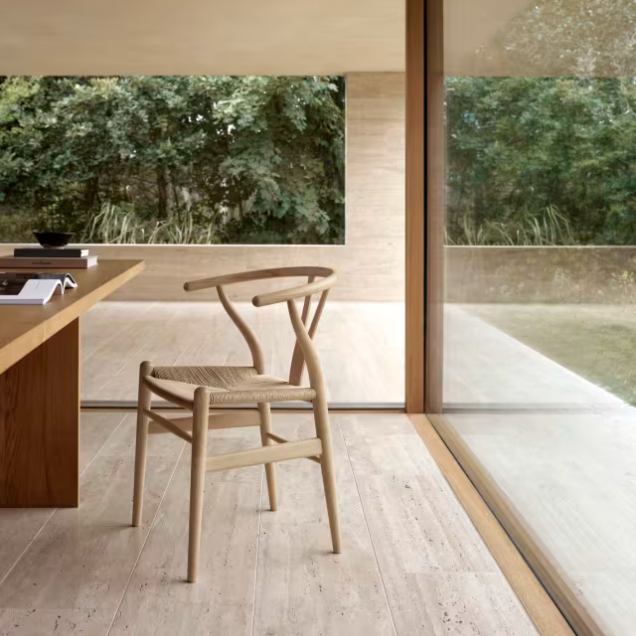 CH24 - Wishbone Chair / Oak soap / Natural paper cord