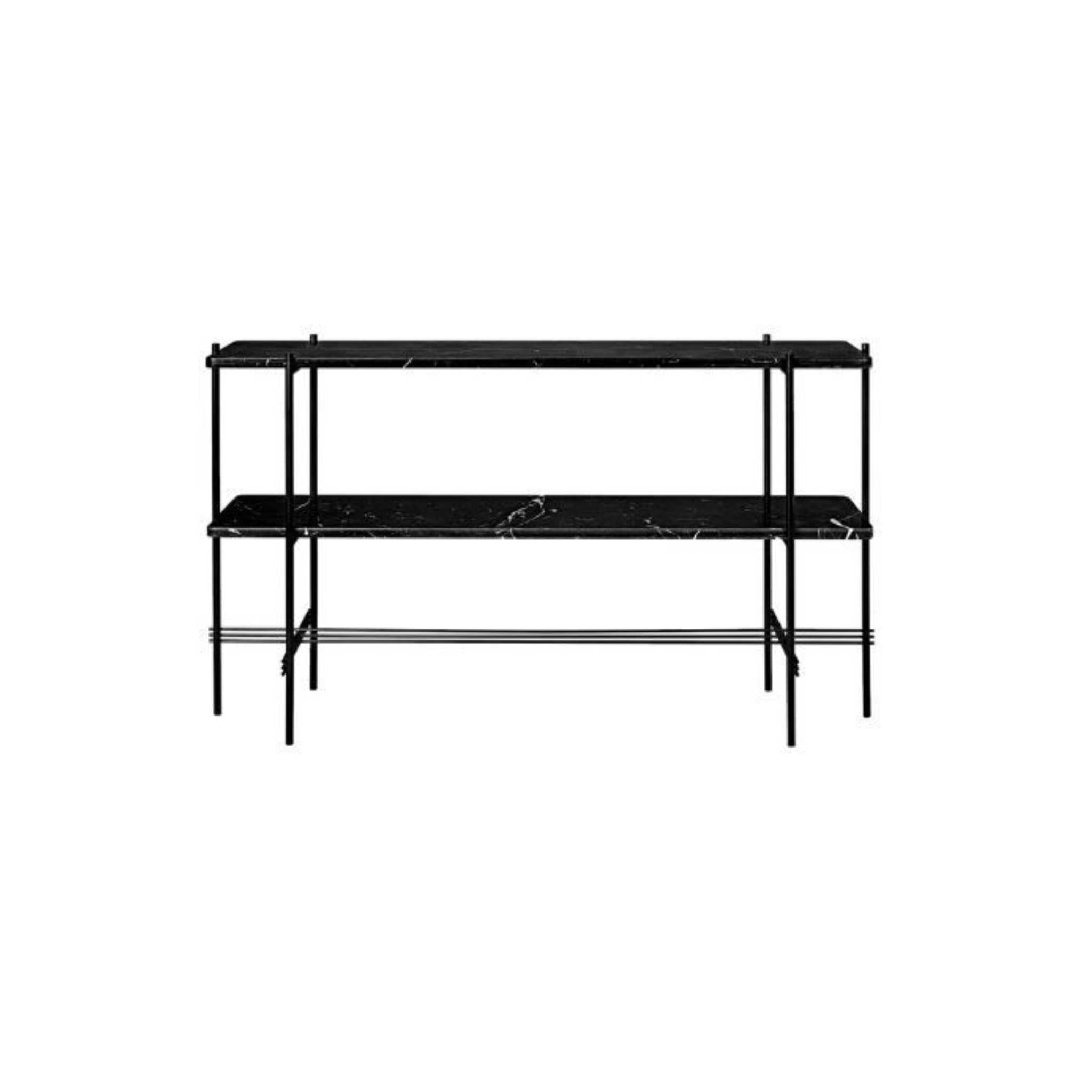 TS Console - 120 2 Racks / Black / Nero Marquina marble (ON LAYBY)