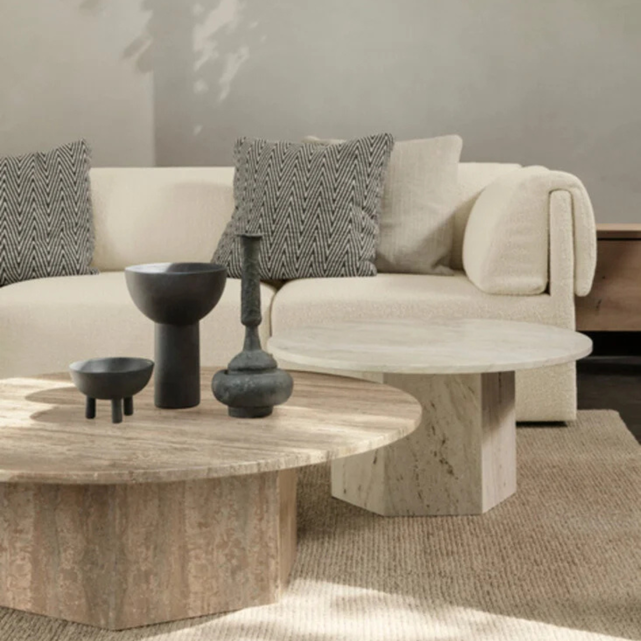 Epic Coffee Table - Round 110 / Warm taupe