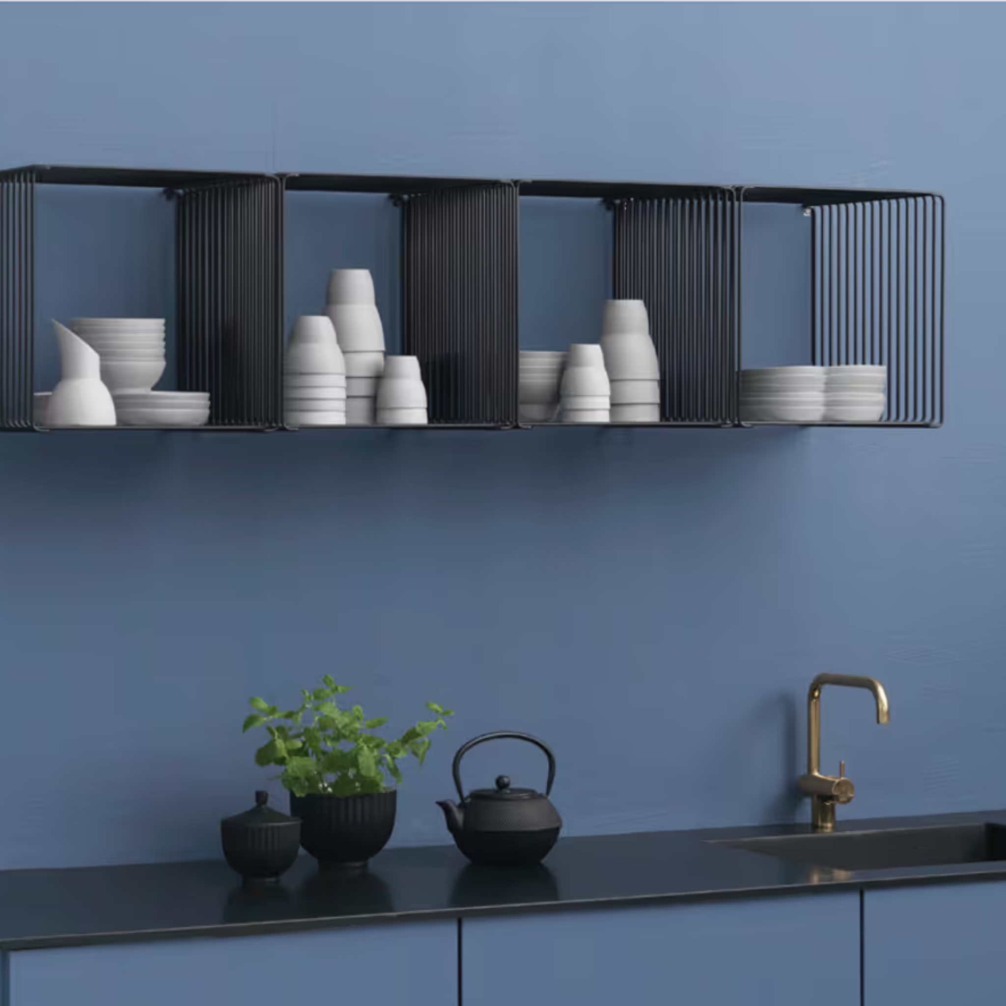 Panton Wire Top Extended D38 / Smoked glass