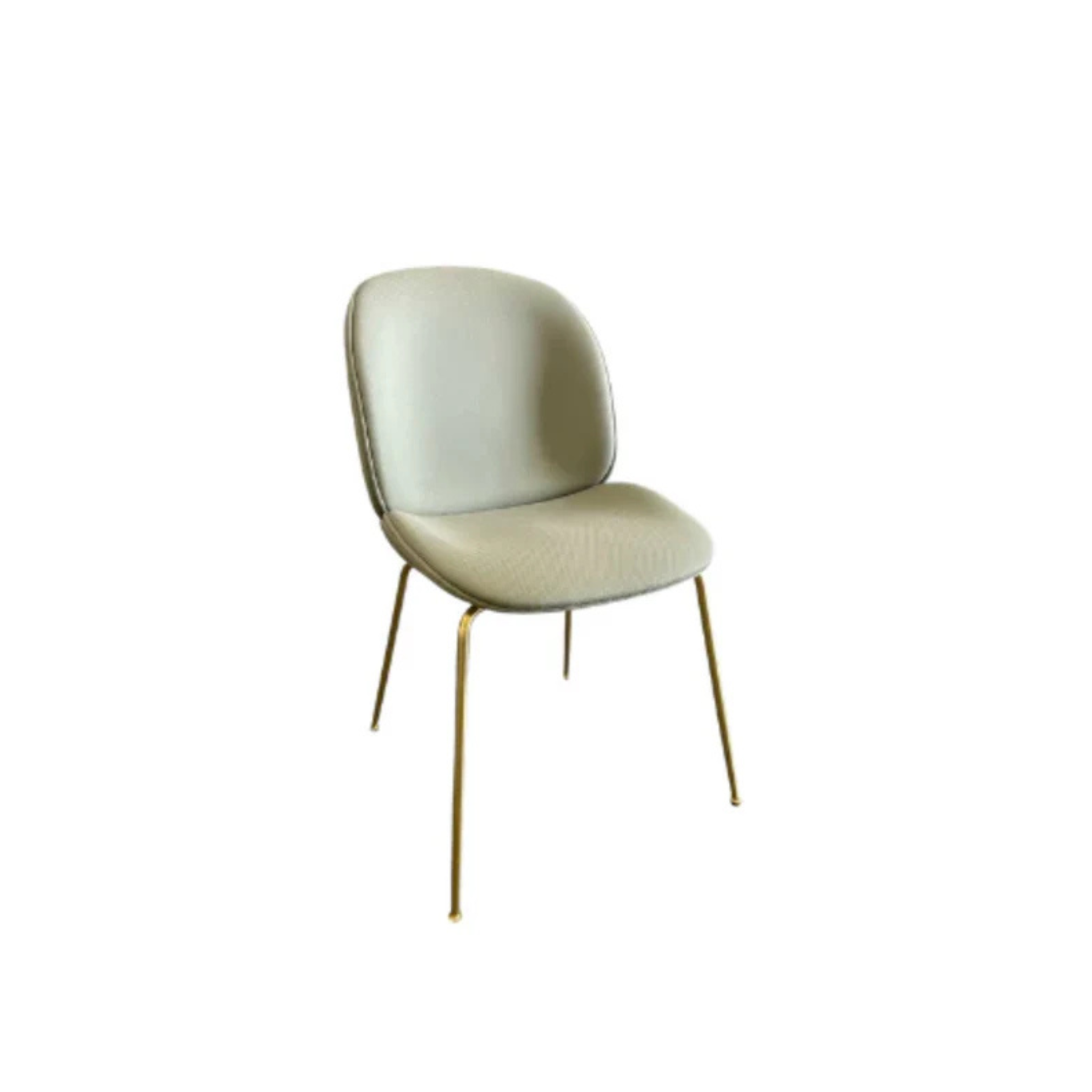 Beetle Dining Chair - Fully upholstered - Brass - Backhausen Solo M8797A01 9