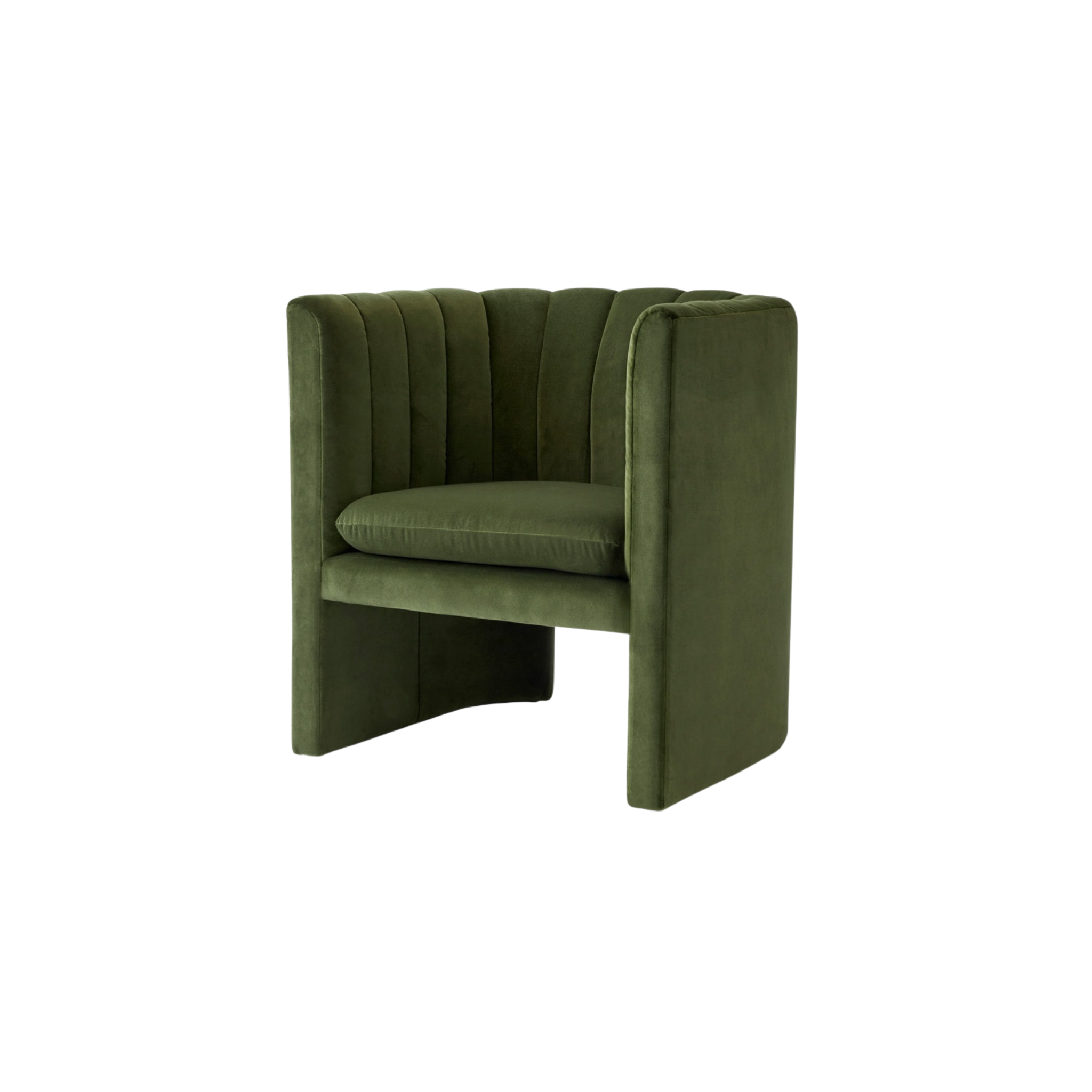 SC23 - Loafer lounge chair / Fabric Velvet 02 Pine