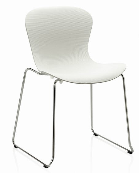 KS51 - Nap Chair Sledge base / Chrome / White (discontinued)
